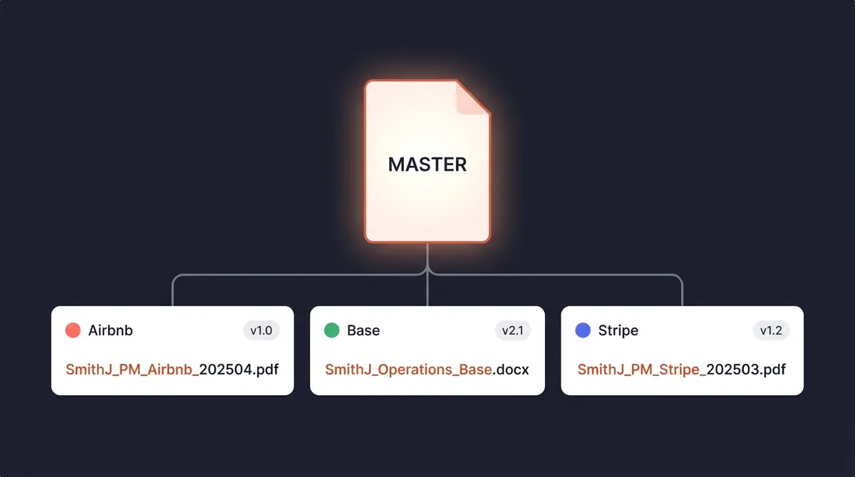 How to Manage Multiple Resume Versions Without the File Chaos